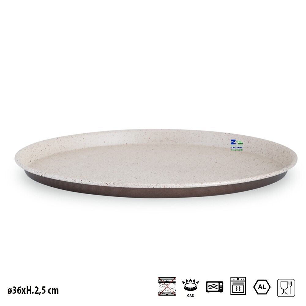TORTIERA TEGLIA TEGAME BASSA RUSTIC LINE D.36xH.2,5 IN ALLUMINIO ANTIADERENTE
