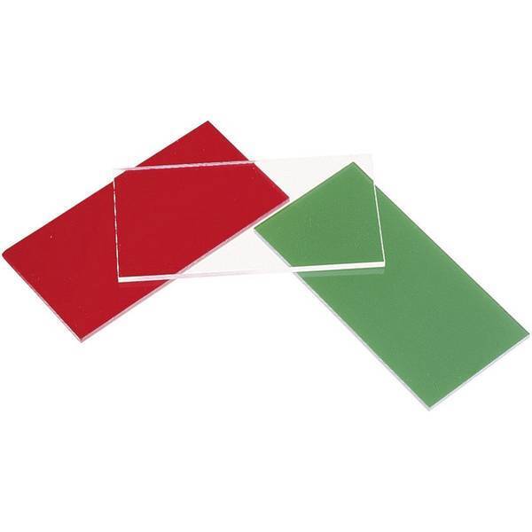 Lastra di vetro acrilico l x 100 mm 200 spessore materiale 3 rosso 1