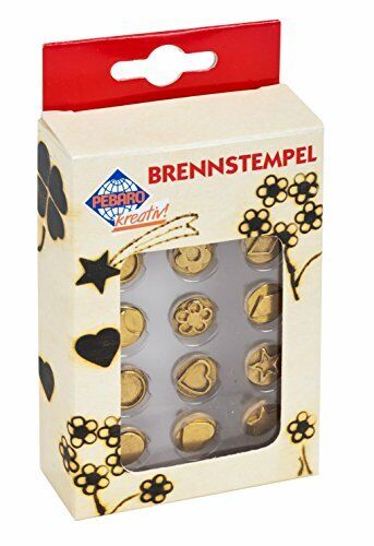 Pebaro - Set stampi per pirografia, 12 pz, forme varie (x4a)