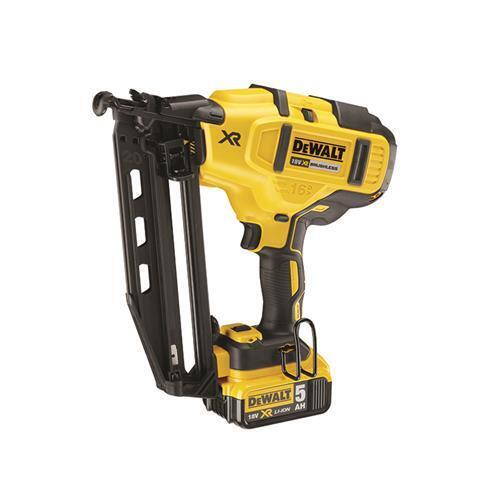 DEWALT DCN660P2 Cordless XR senza Spazzola Second Fix Sparachiodi 18V 2 X 5.0Ah