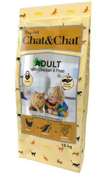 Chat & Chat Expert Pollo e Piselli 14kg