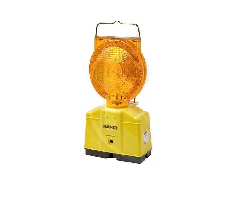 LAMPADA DA CANTIERE CON PANNELLO SOLARE CON BATTERIA RICARICABILE - ARANCIO