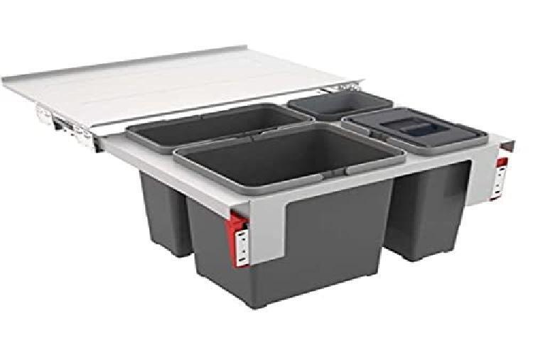Franke Kitchen Systems 121.0200.680 - Pattumiera Garbo 60-3, 56,2 x 39,9 x 36,0