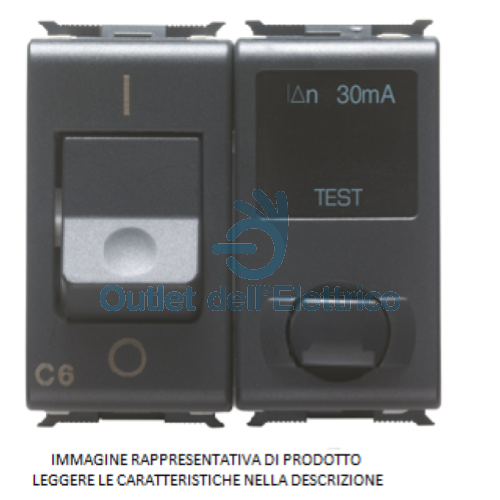 GEWISS INTERRUTTORE DIFFERENZIALE MAGNETOTERMICO 1P+N C16 IDN 10MA 3KA GW30379 P