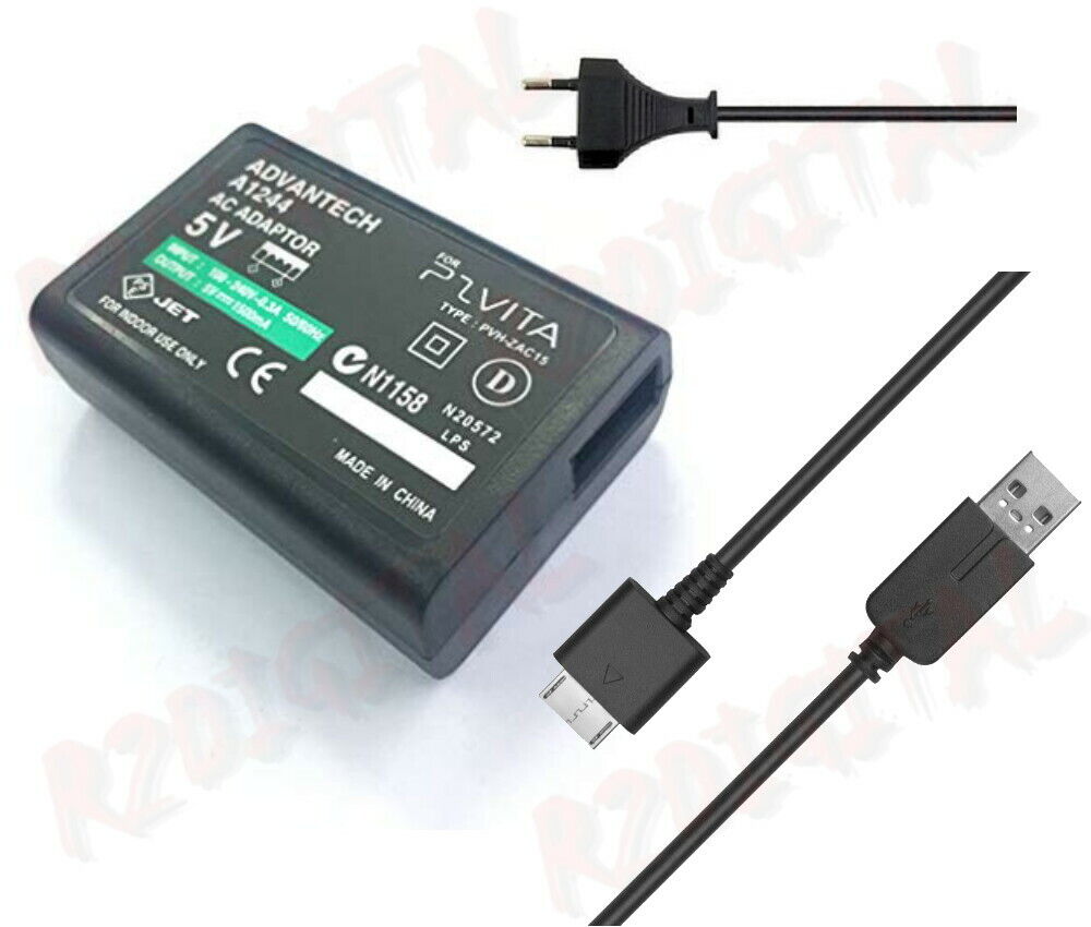 ALIMENTATORE CARICABATTERIE PLAYSTATION PS VITA PSP COMPATIBILE CONSOLE PSVITA
