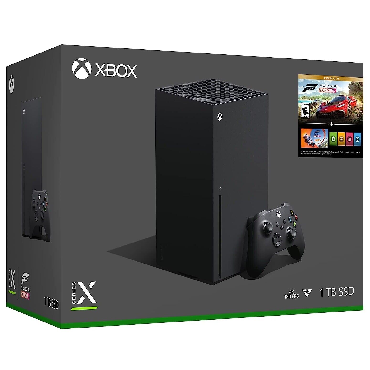 MICROSOFT CONSOLE XBOX SERIES X 1TB BLACK BUNDLE + FORZA HORIZON 5 + HOT WEELS