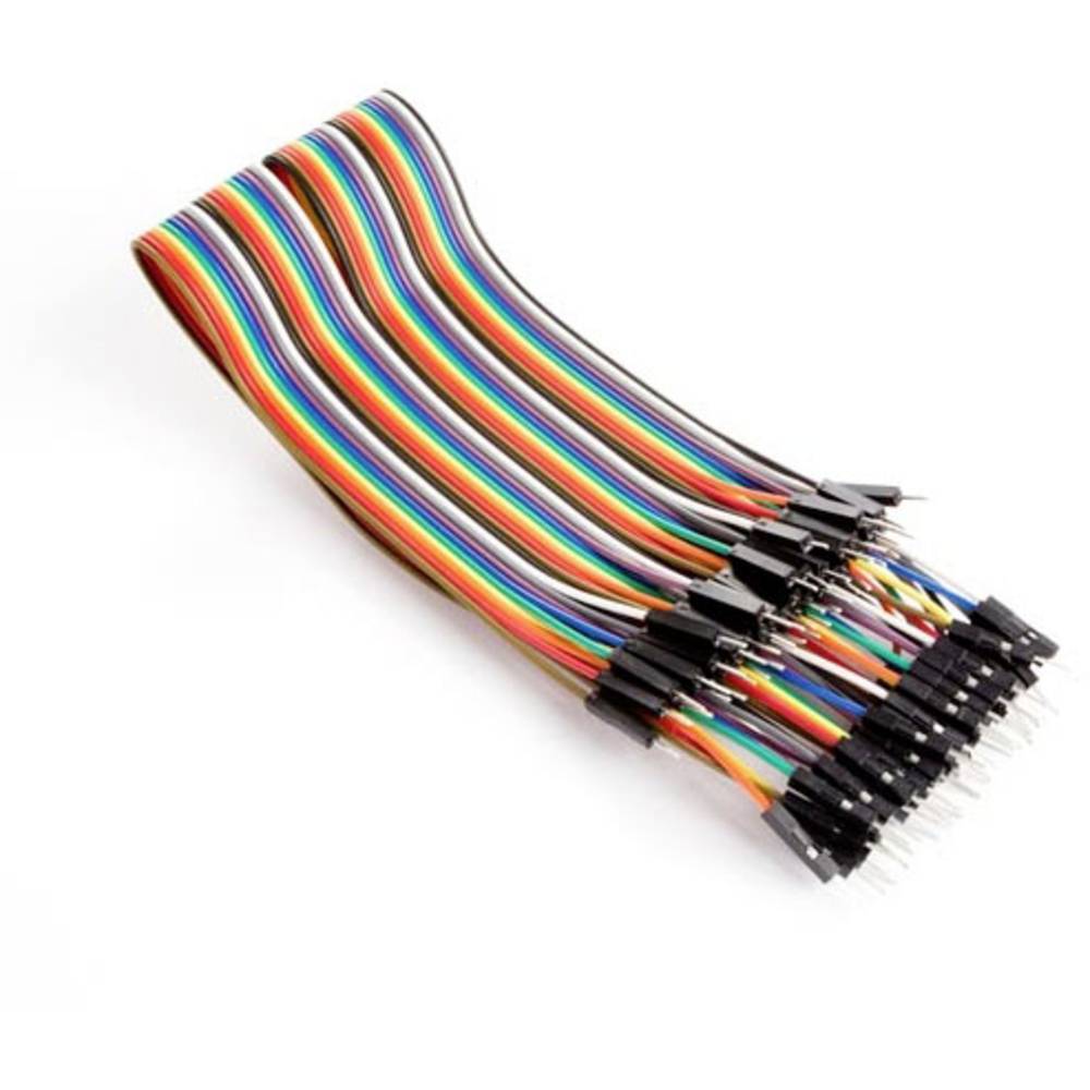Whadda WPA413 Cavo Jumper [40x spina jumper - 40x spina jumper] 0.30 m