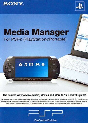 PSP Sony Media Manager SONY COMPUTER ENTERTAINMENT