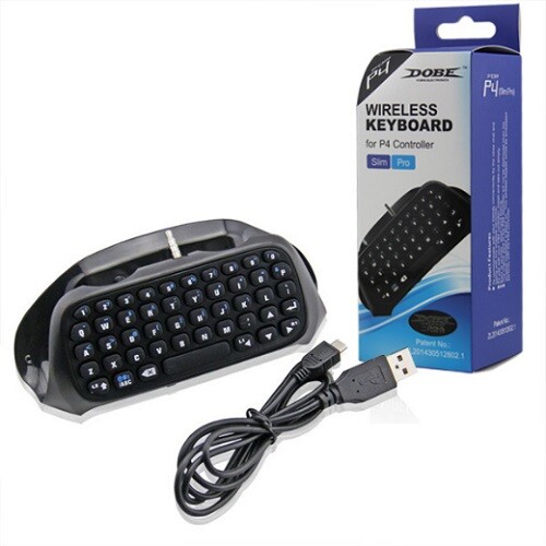 Bluetooth 3.0 Full Qwerty Electronic Gaming Keyboard for PS4