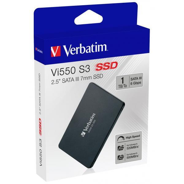 Verbatim Vi550 S3 SSD 1TB (VI550 S3 2.5IN SSD 1TB - 2.5INCH SATA 3D NAND SSD)