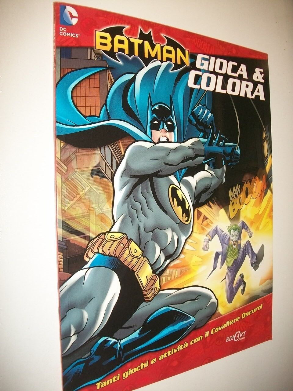BATMAN GIOCA & COLORA DC COMICS EDICART JUNIOR 9788847454316 IL CAVALIERE OSCURO