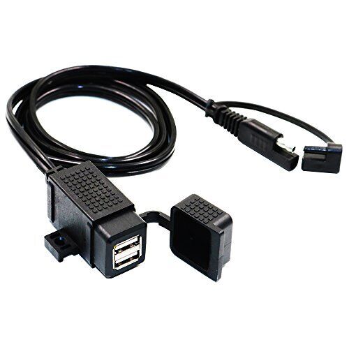 MOTOPOWER MP0609C 3.1Amp Kit caricabatterie doppio USB per moto (V6o)