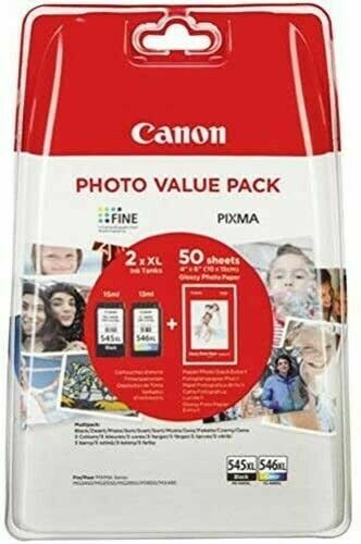Multipack PG-545XL CL-546XL Photo Value Pack Nero Colore Originali