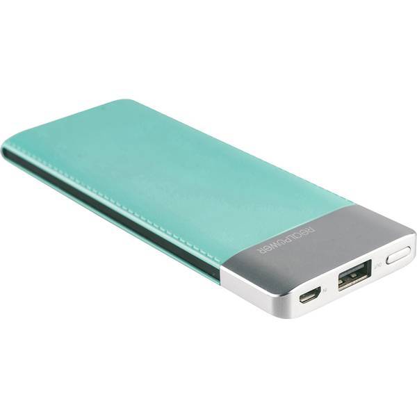 RealPower 282246  PB-5500 Power bank 5500 mAh LiPo Argento, Verde