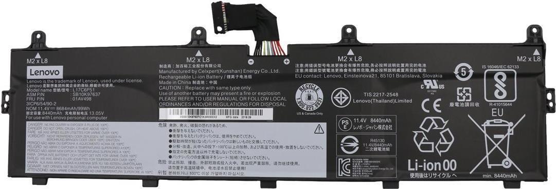 Lenovo Celxpert - Laptop-Batterie - Lithium-Ionen - 6 Zellen - 8440 mAh - 99 Wh