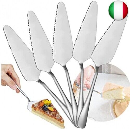 5 Pezzi Cake Server in Acciaio Inox, Acciaio Inox Cake Server, Pala per Torta