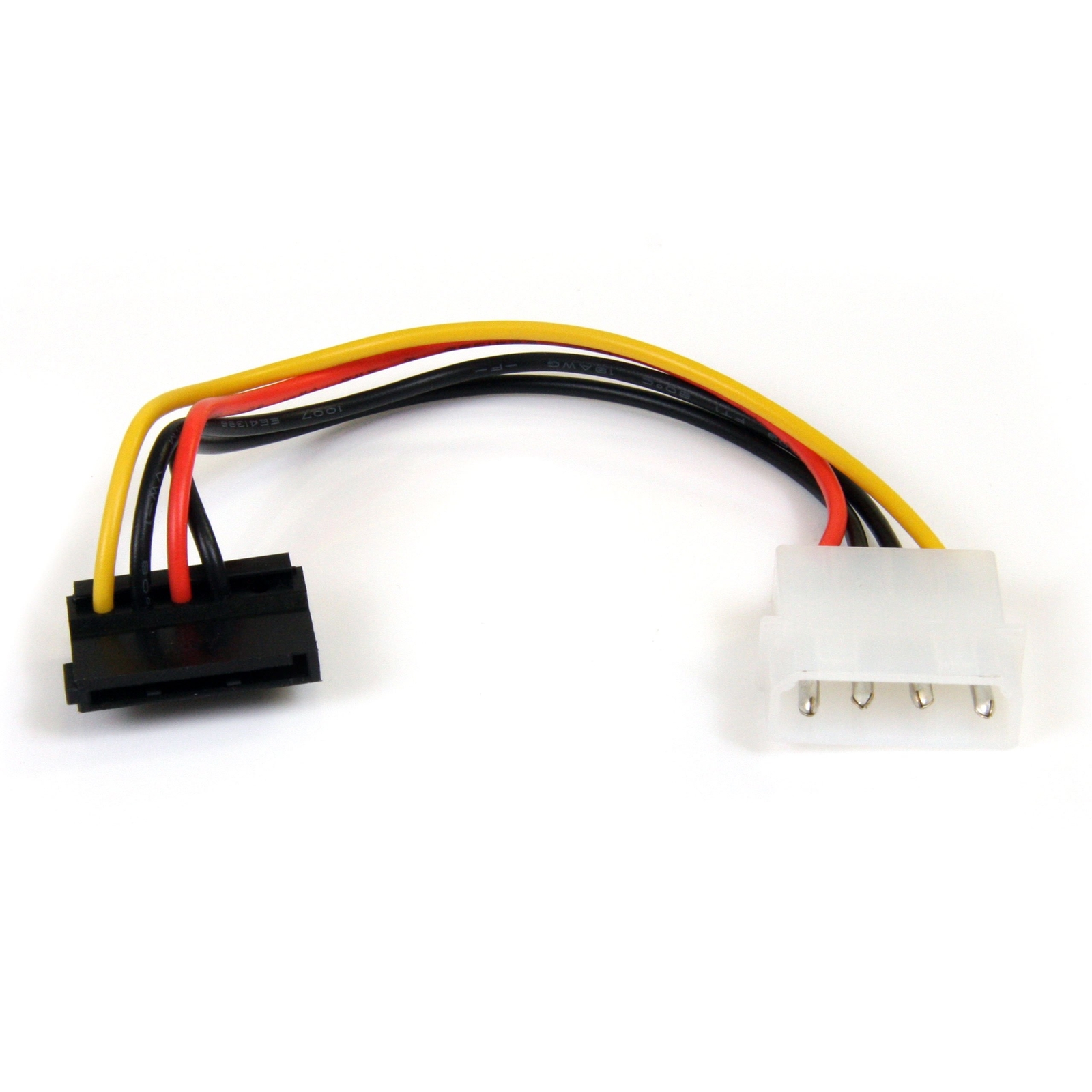 StarTech.com 6in 4 Pin LP4 to Right Angle SATA Power Cable Adapter - LP4 to SATA