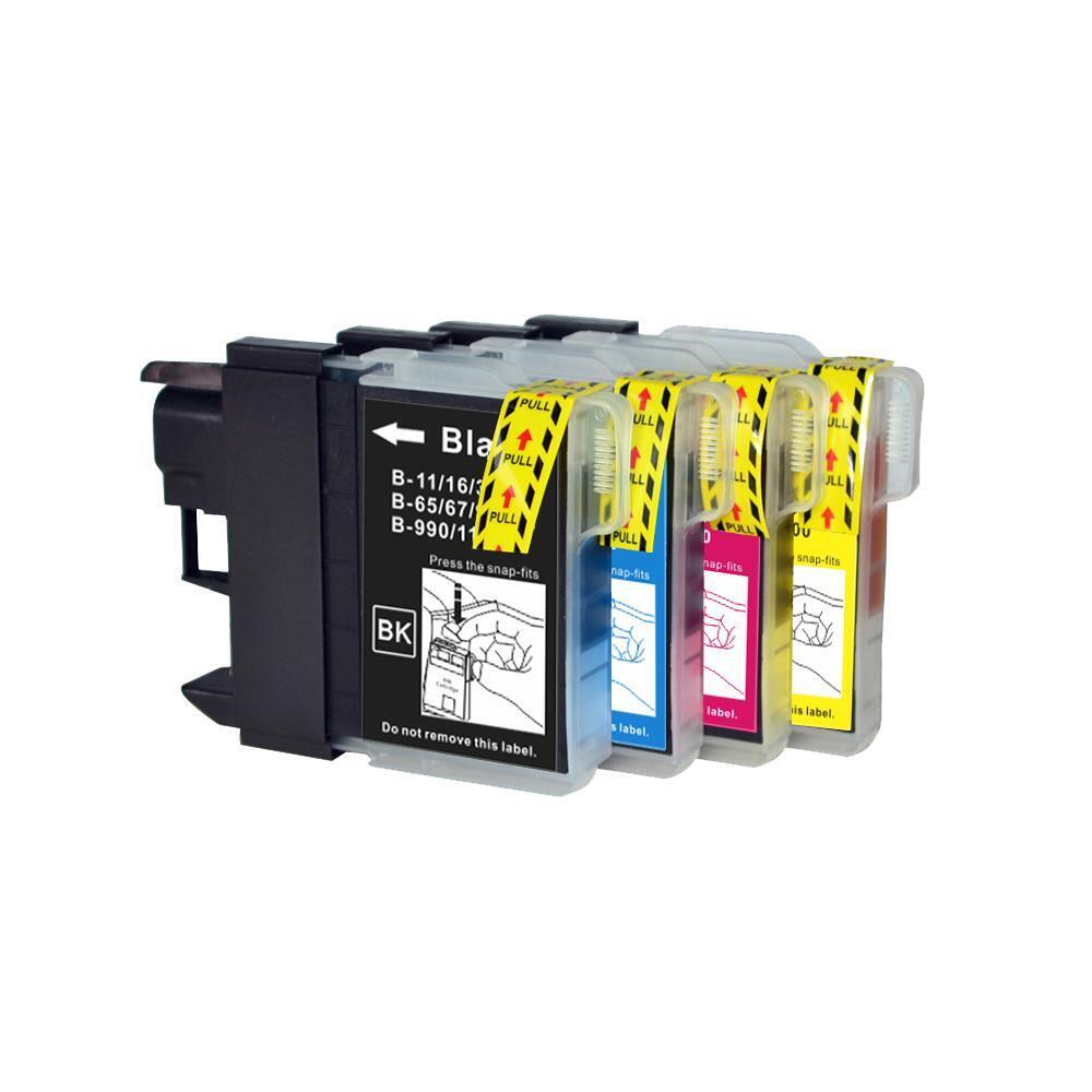 4 Cartucce di inchiostro (Set) per Brother DCP-145C DCP-163C DCP-165C DCP-167C