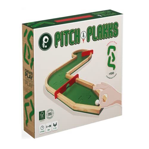 PITCH&PLAKKS | Minigolf Gioco da Tavolo | Per Bambini e Adulti | Da 3 (C0d)