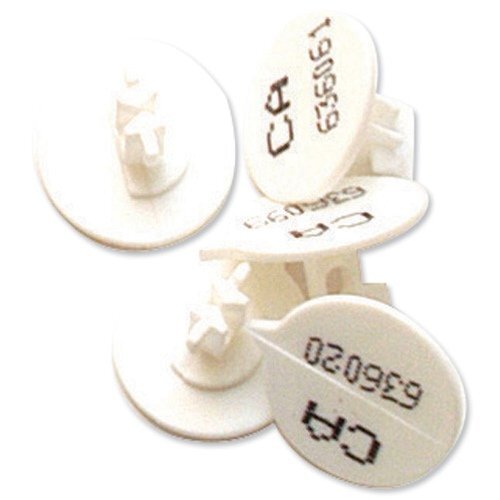 Versapak BUTTONNO_WHS Numbered Button Seal (Pack of 500)-White
