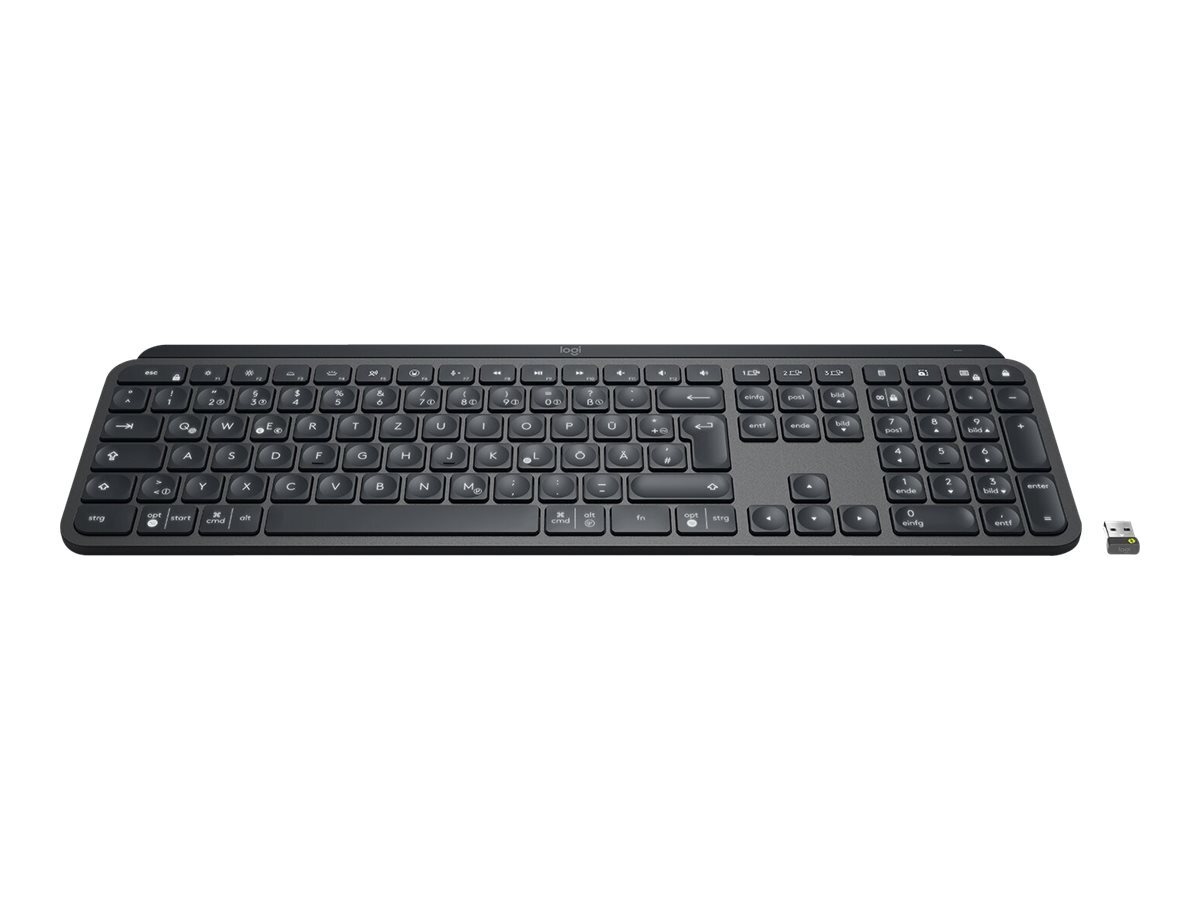 Logitech MX Keys Keyboard backlit Bluetooth QWERTZ German 920-010244