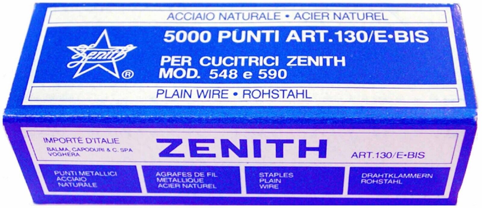 SCATOLA 5000 PUNTI CUCITRICE FILO METALLICO, 6/4 130/E BIS (A/N 311301405) nuova