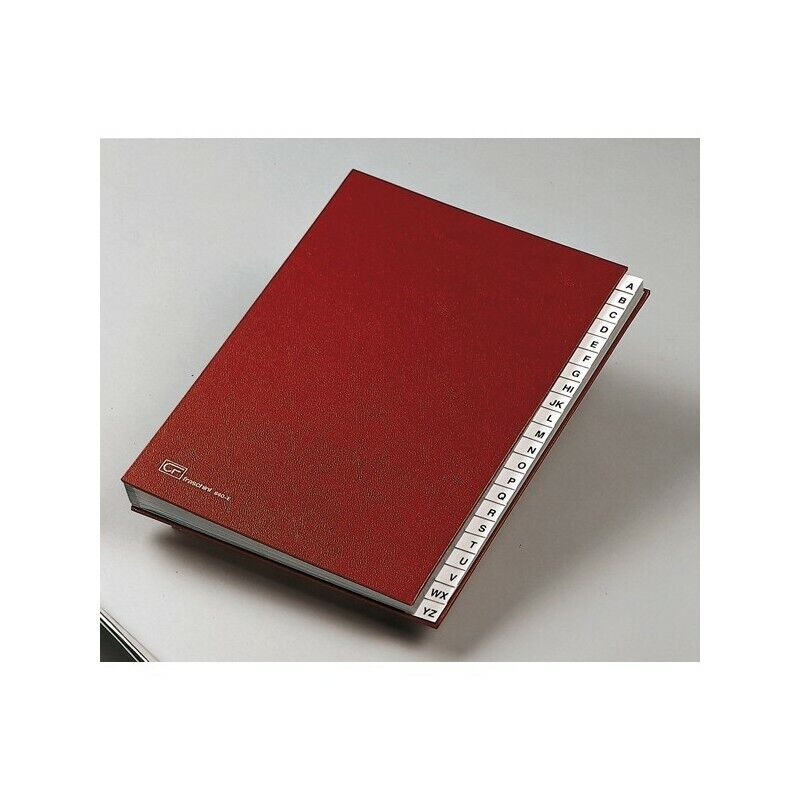 Classificatore Monitore Alfabetico A/Z FRASCHINI formato 24x34 cm ROSSO 640-E
