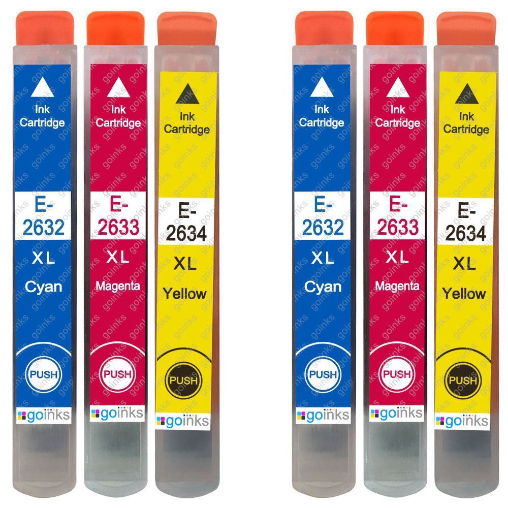 6 C/M/Y Cartucce d'inchiostro per Epson Expression Premium XP-620 XP-710 XP-820