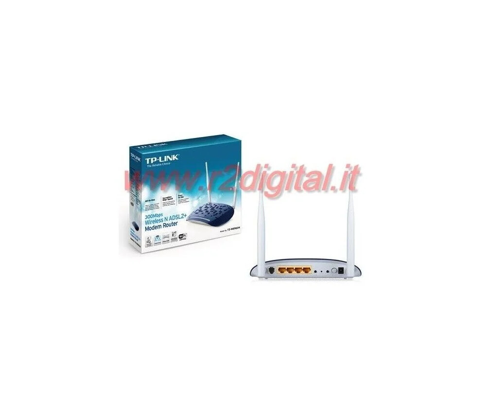 Aglow.it Tp-Link Router Modem Wifi TD-W8961N WIRELESS N MODEM 300Mbps LAN ADSL W
