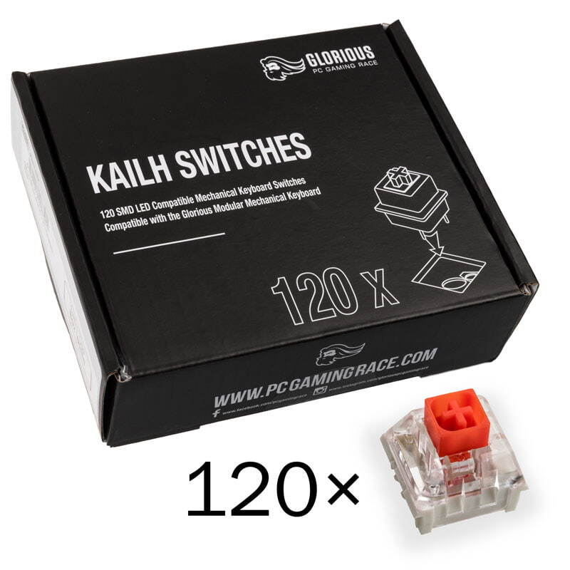Glorious PC Gaming Race Kailh Box Red Switches Red 120 pc(s) Kailh KAI-RED