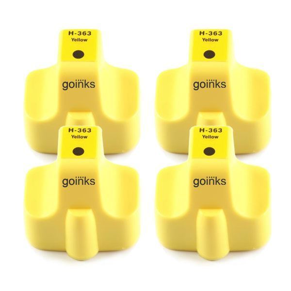 4 Giallo Cartucce d'inchiostro per HP Photosmart 8250 C5183 C6188 C7180 C8180