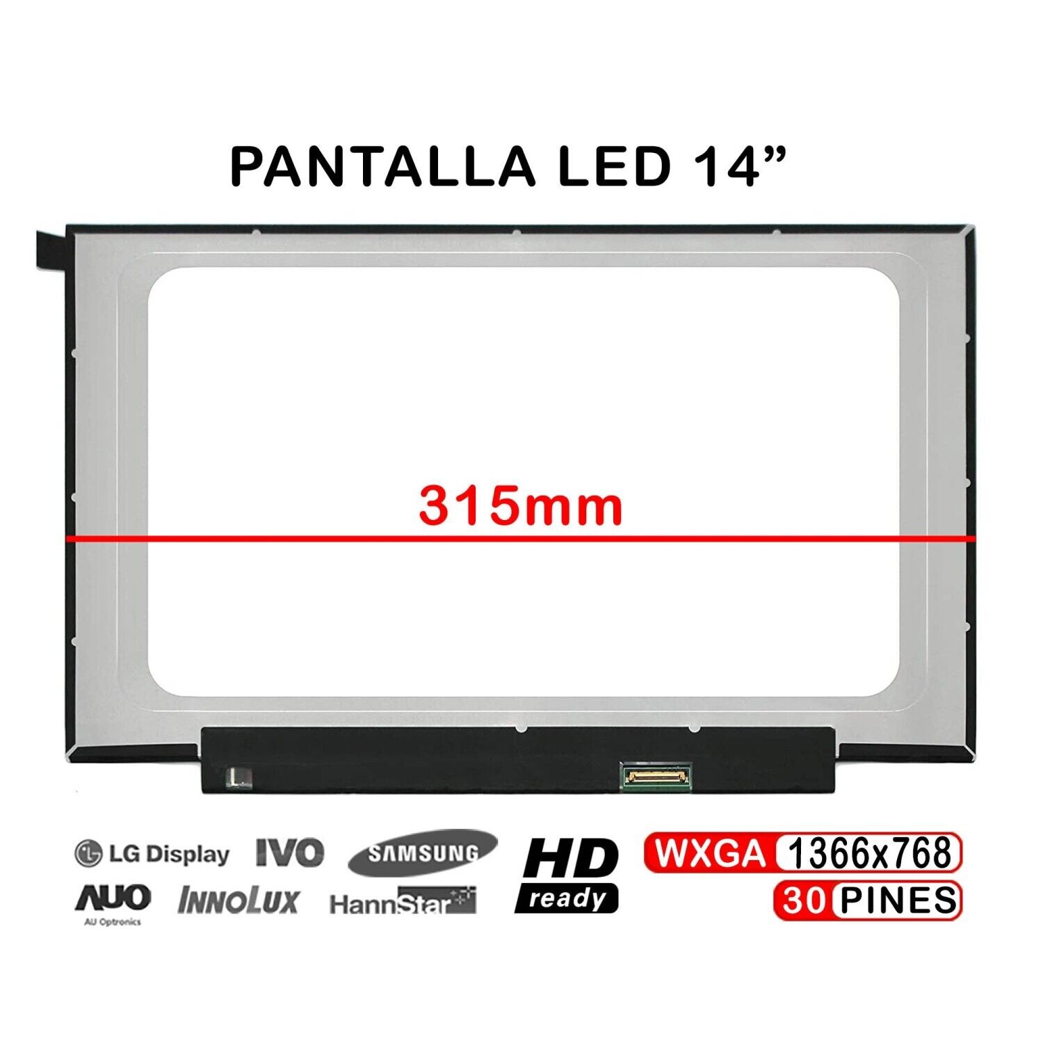 Schermo LED Da 14 " Per Portatile N140BGA-EA4 Rev.C1 N140BGA-EA4 Rev.C2 Display