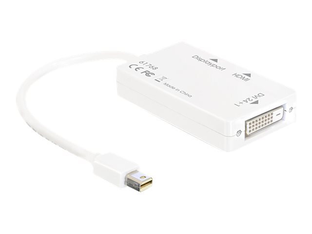 Delock Adapter dual link Mini DisplayPort male to DVI-D, HDMI, 61768