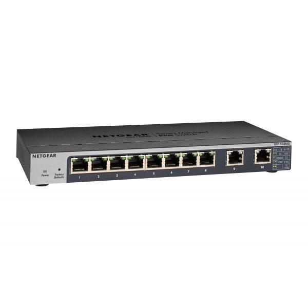 NETGEAR GS110EMX Gestito L2 10G Ethernet [100/1000/10000] Nero (NETGEAR GS110EMX