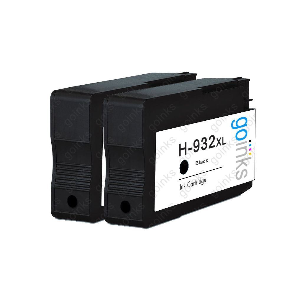 2 Nero Cartucce d'inchiostro per HP Officejet 6100, 6600, 6700, 7110