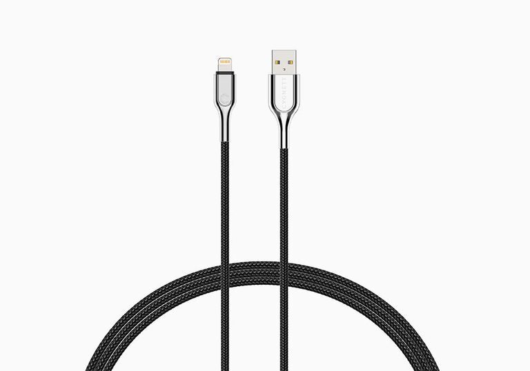Cygnett Lightning - USB-A 3 m Acciaio inossidabile, Bianco