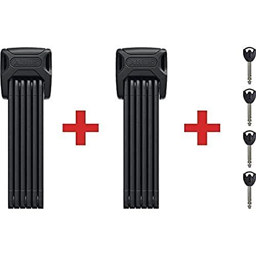ABUS, Bordo Big 6000K, set di 2 AntiFUrti Pieghevoli con Supporto SH, per Bicicl
