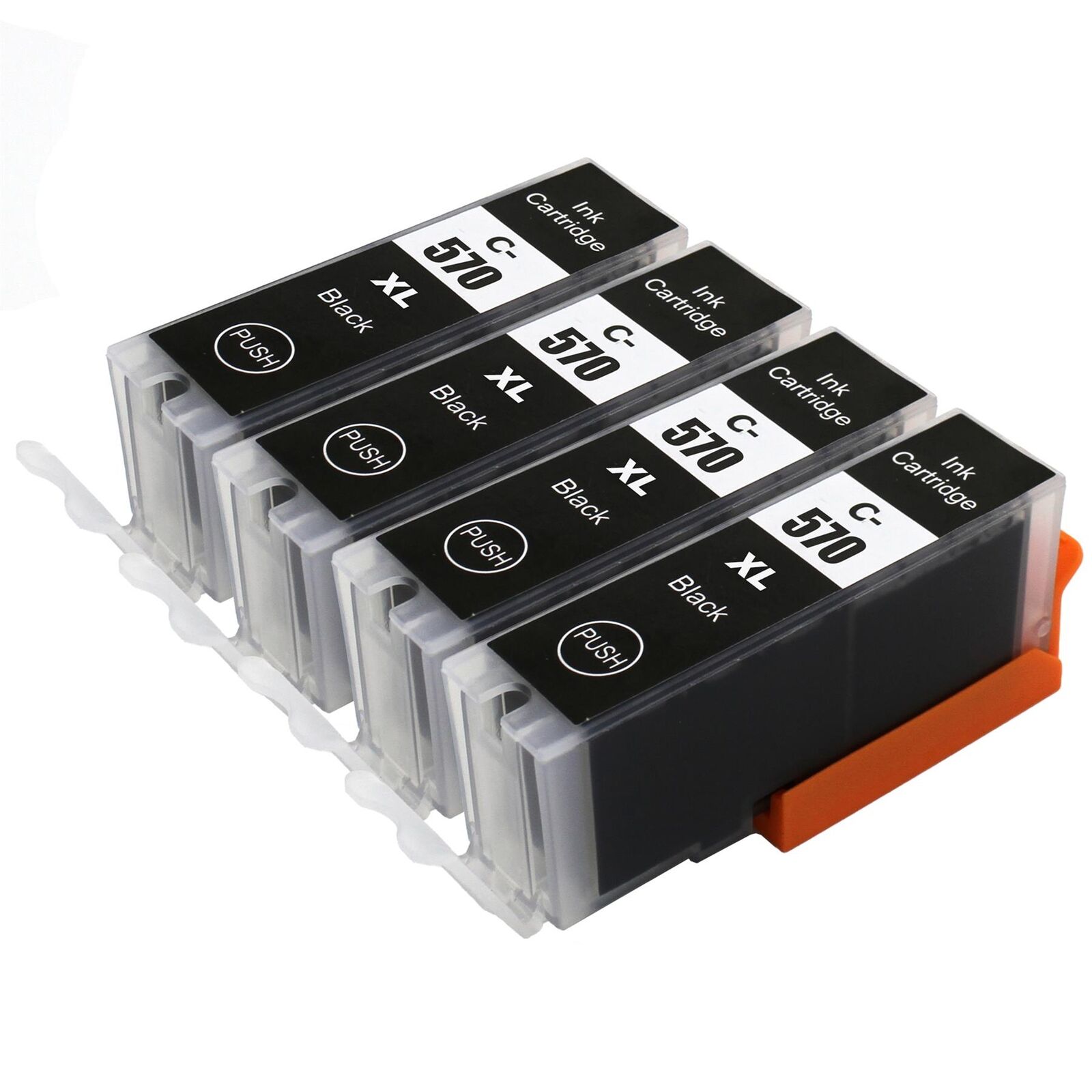 4 Cartucce d'inchiostro Nero (PGI) per Canon PIXMA MG5750 MG6852 TS5050 TS8050