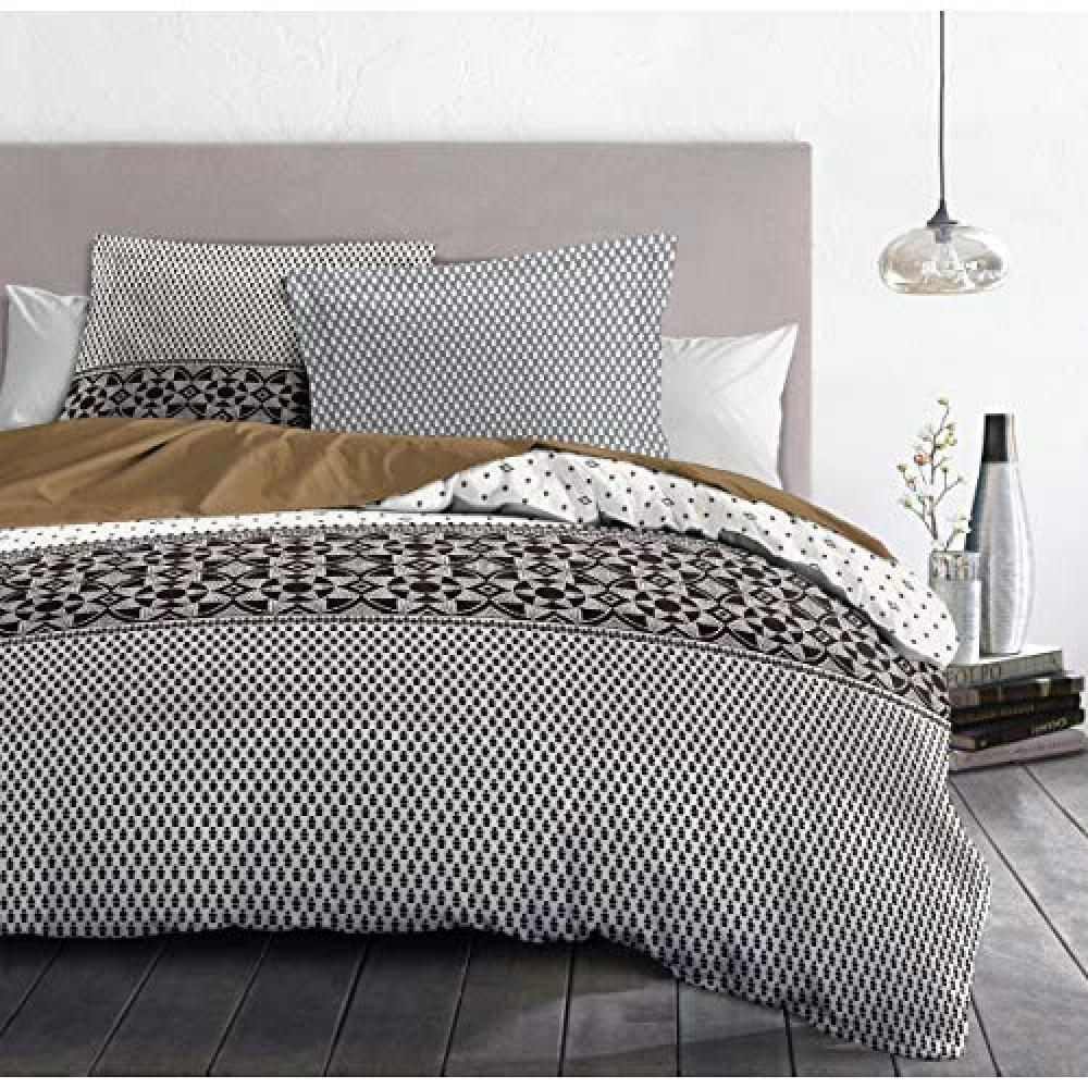 (TG. 220 x 240 cm) Home Linge Passion Parure Copripiumino Notte Berbere - NUOVO