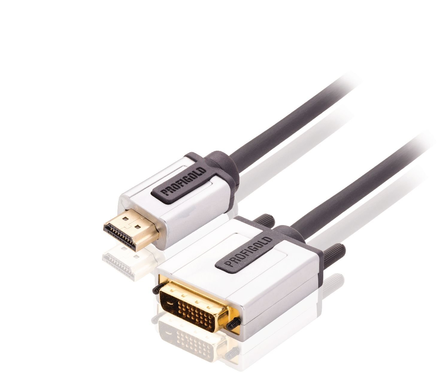 Profigold 5m High Definition HDMI to DVI Interconnect Cable with 99.996 Percent