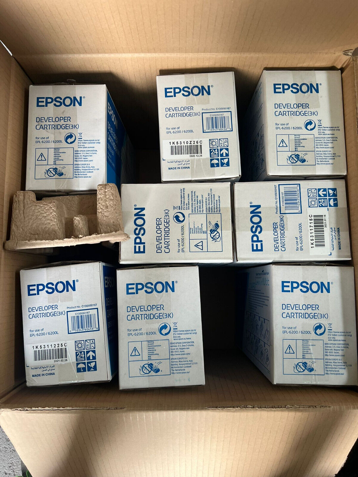 Toner Originale Epson Developer 3k s050167  EPL 6200 6200L S050166