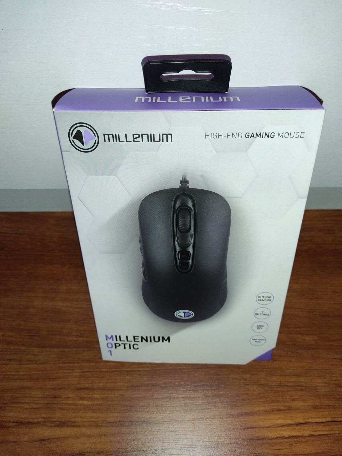 Millennium Optic 1 - MO1 - Mouse cablato per gaming - 4000 dpi - NUOVO