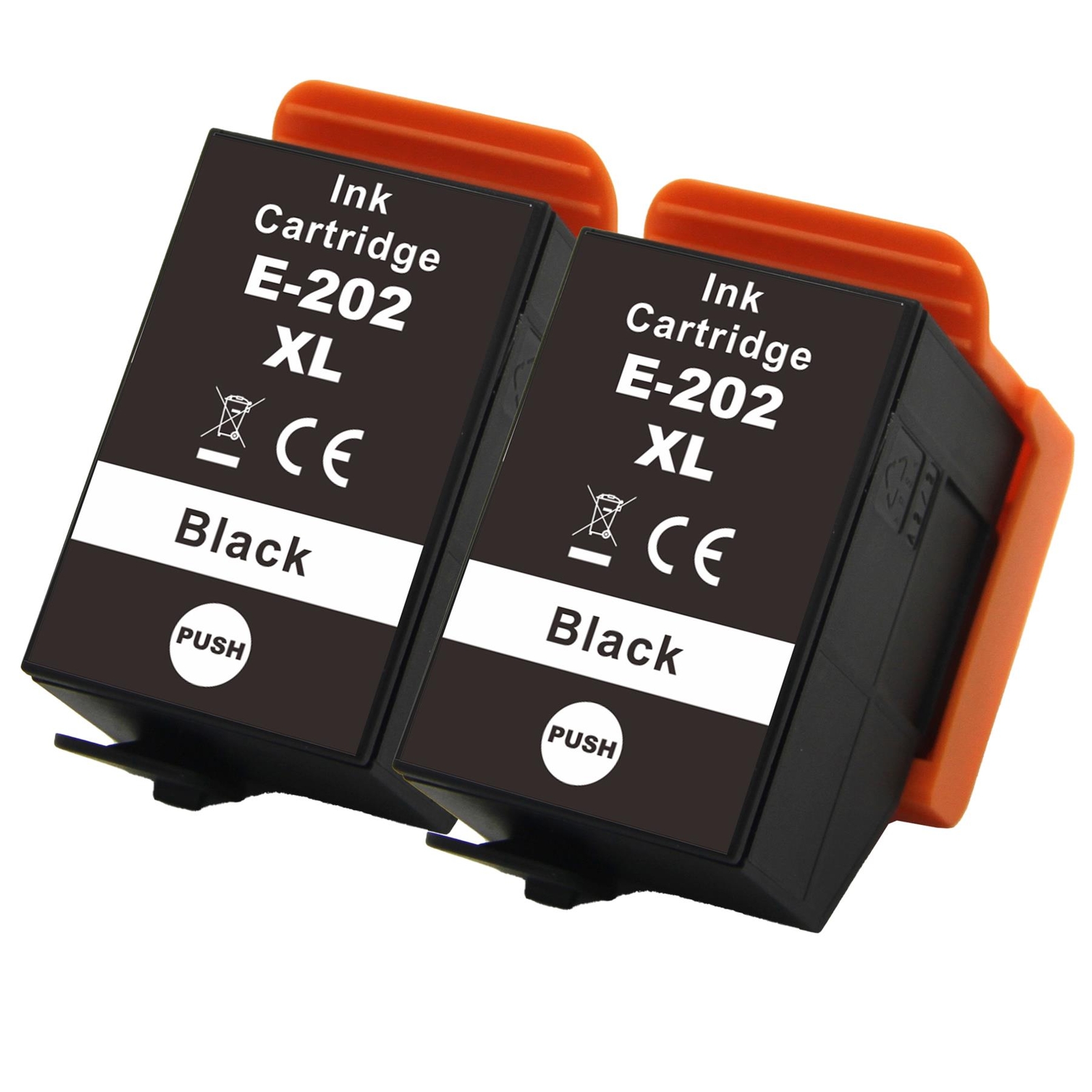 2 Nero XL Cartucce d'inchiostro rimpiazzare Epson 202XLBk non-OEM/Compatibile