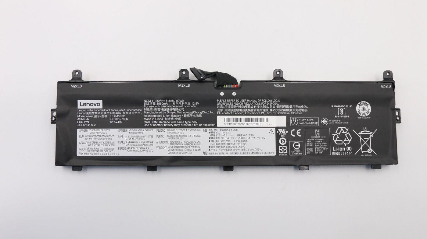 Lenovo Simplo - Laptop-Batterie - Lithium-Ionen - 6 Zellen - 8800 mAh - 99 Wh -
