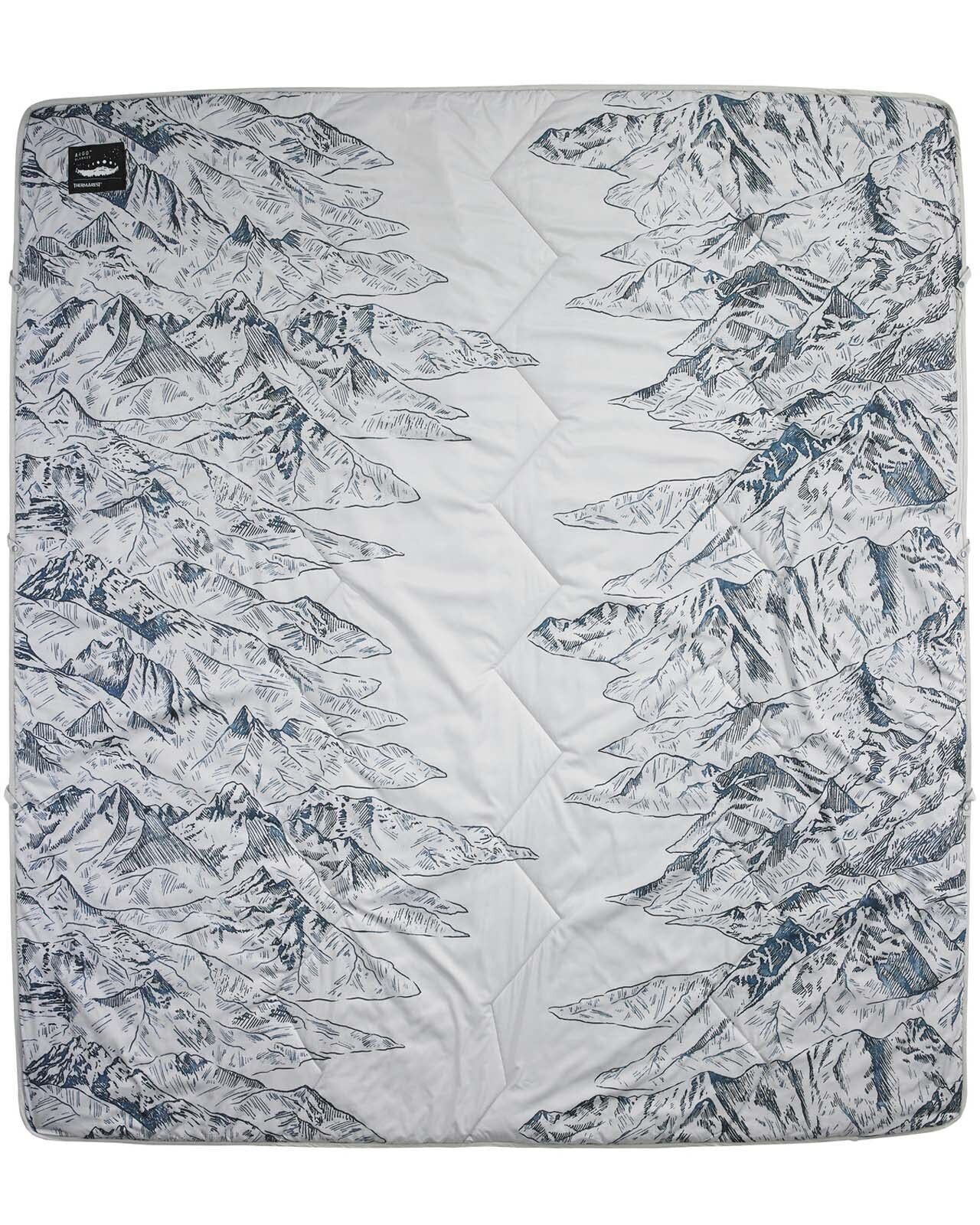 KelioninÄ— antklodÄ— Thermarest Argo Blanket - Pilka su kalnais (v9n)