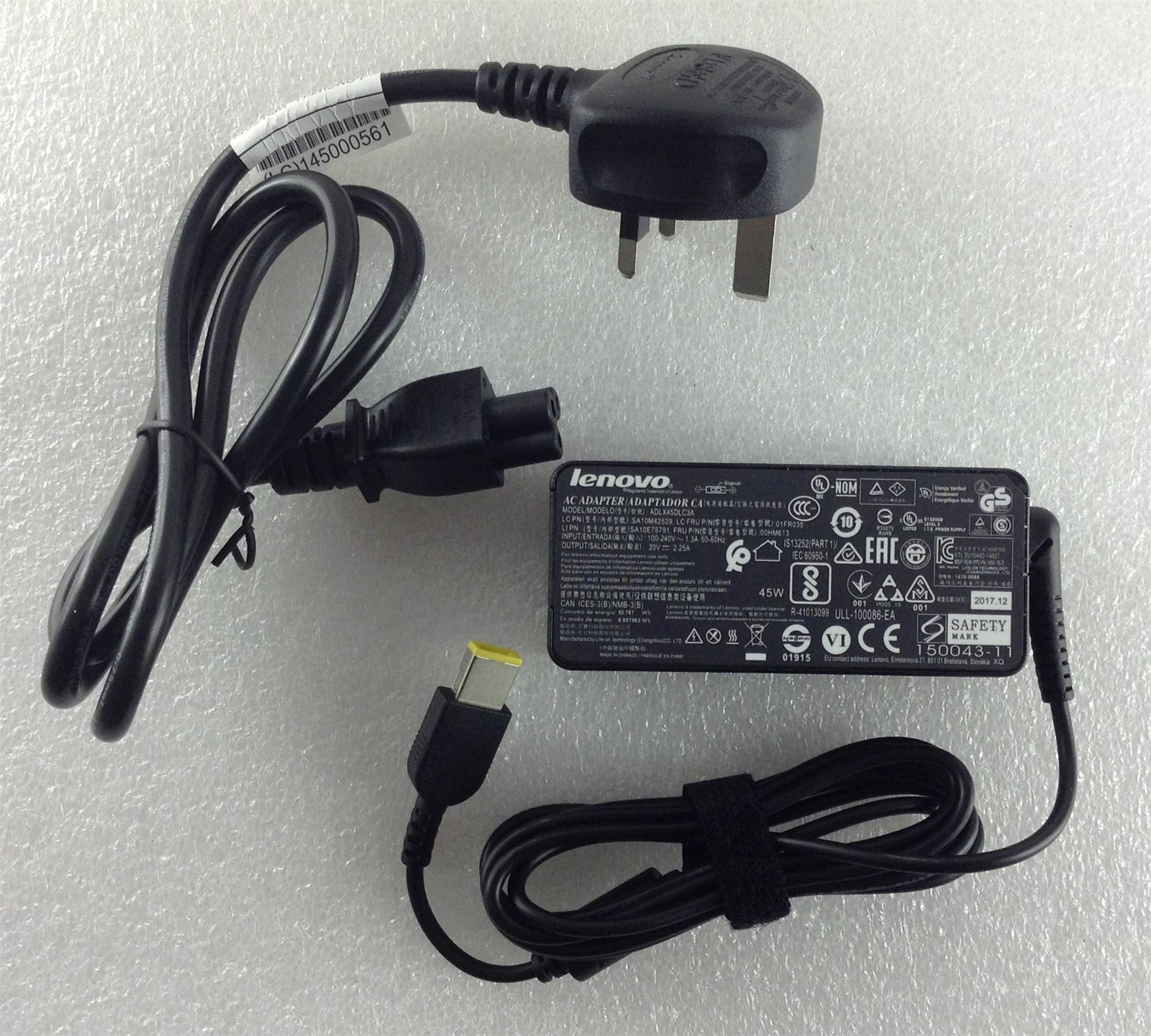 Lenovo V110 15AST 80TD Potenza Adattatore Caricabatterie ADLX45DLC3A Originale