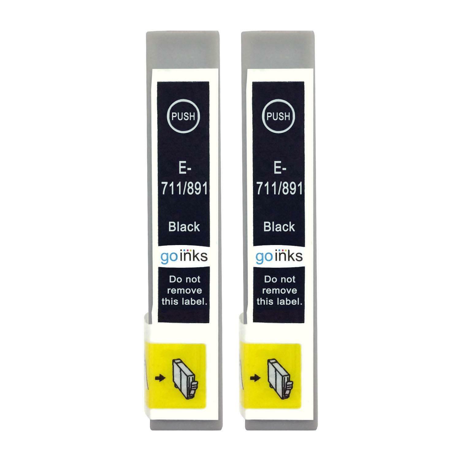 2 Nero Cartucce d'inchiostro per Epson Stylus DX78 DX4050 DX5050 DX7400 DX7450
