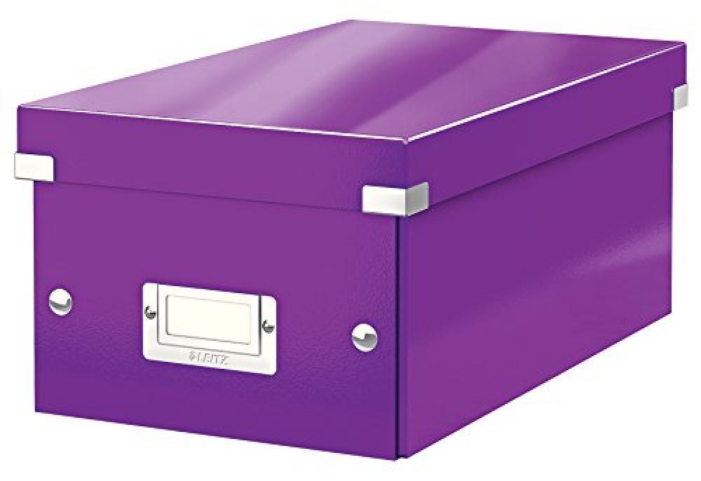 (TG. DVD) LEITZ CLICK & STORE contenitore per DVD - Viola metallizzato - 6042006
