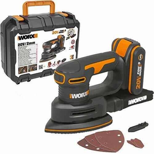 WORX WX822 Levigatrice 20V 2.0Ah (1 bat), 20V (C5B)