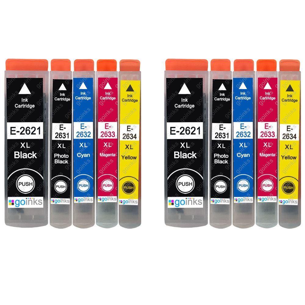 10 Cartucce inchiostro per Epson Expression Premium XP-510 XP-605 XP-610 XP-720
